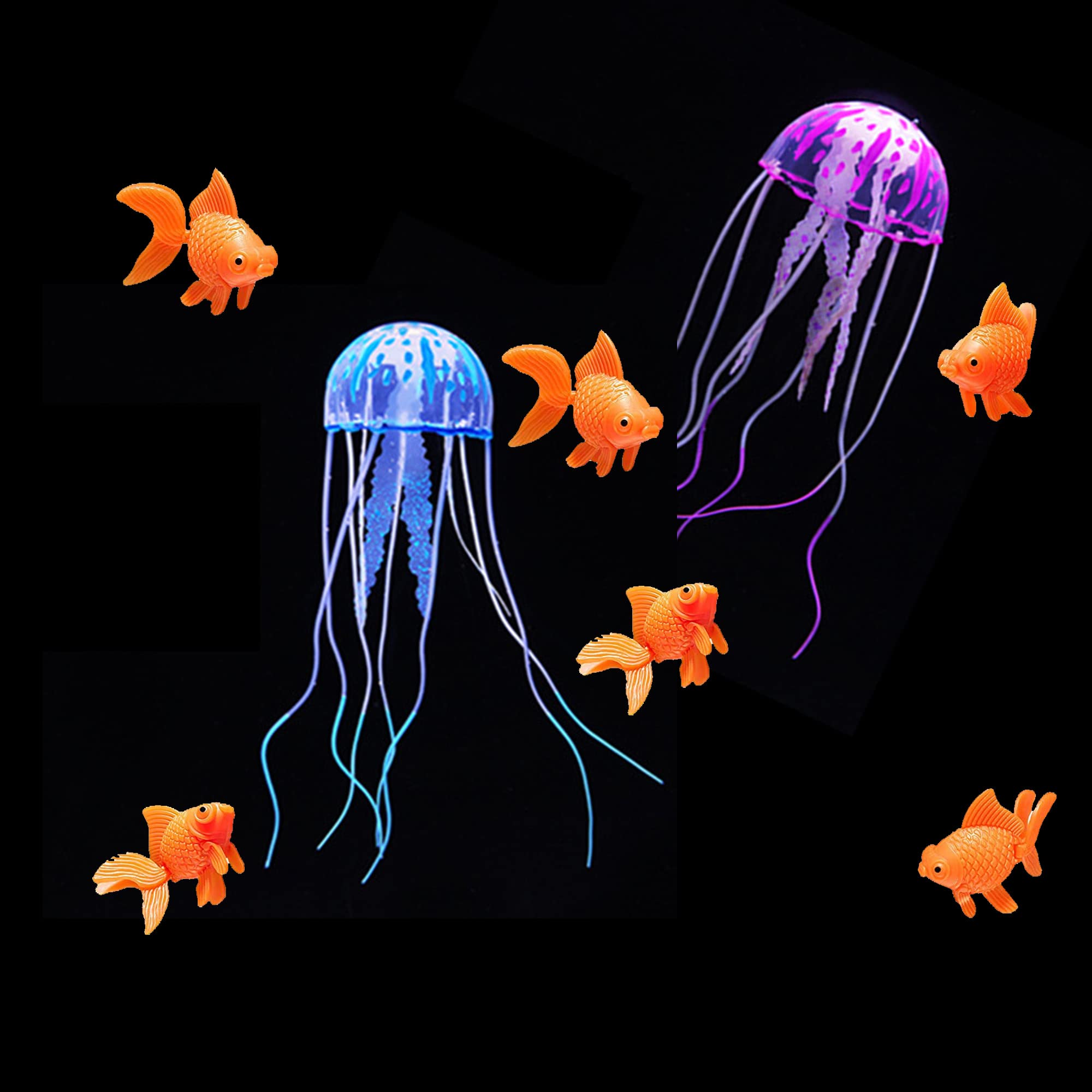 Kunstvissen, tuinvissen, drijvende aquariumdecoratie voor