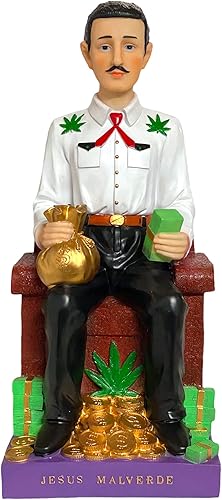Miniatura 1 de Estatua de 24 pulgadas Busto de Jesús Malverde Sinaloa Figurita Mexico Imagen Estatua Figura