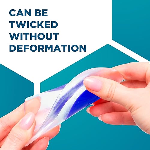 Miniatura 7 de Talones de silicona de gel, 3 pares de elevadores de talón para tendinitis de Aquiles, insertos de cuña para fascitis plantar, talón dolorido,