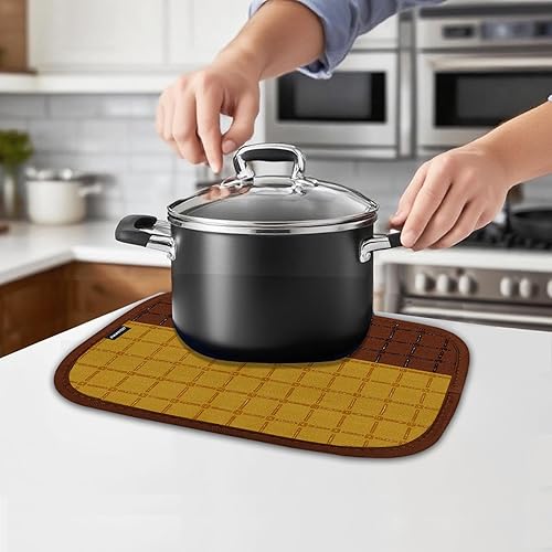 Miniatura 9 de Juego de 6 manoplas para horno y agarraderas, guantes para horno de cocina, resistentes al calor, 550 grados, extra largos, con superficie de