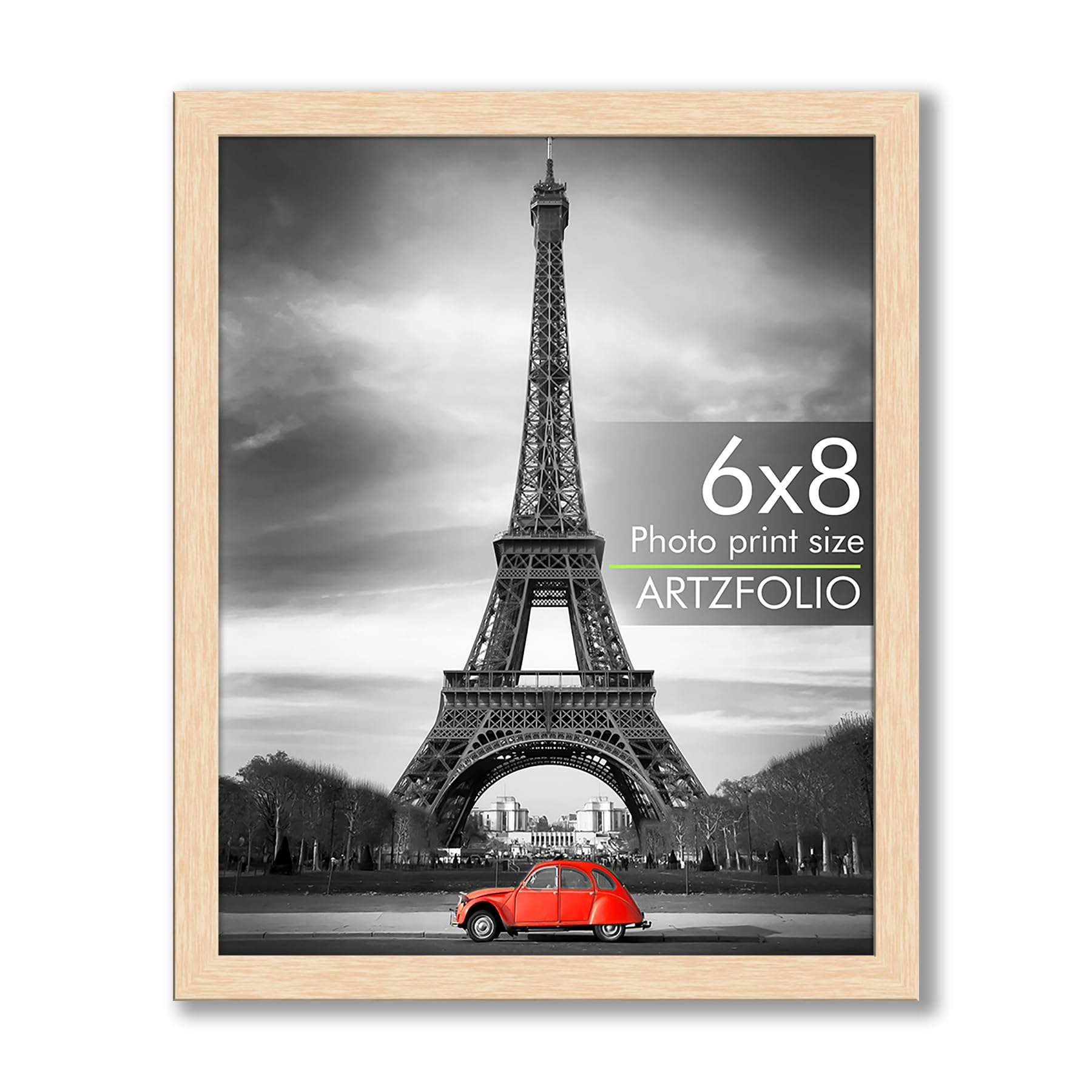 ArtzFolio Wall & Table Photo Frame D555 | Wall Photo Frame Collage for Living Room | Picture Frames Bedroom, Home & Office Decoration | Natural Brown | 6x8 inch (15x20 cms)