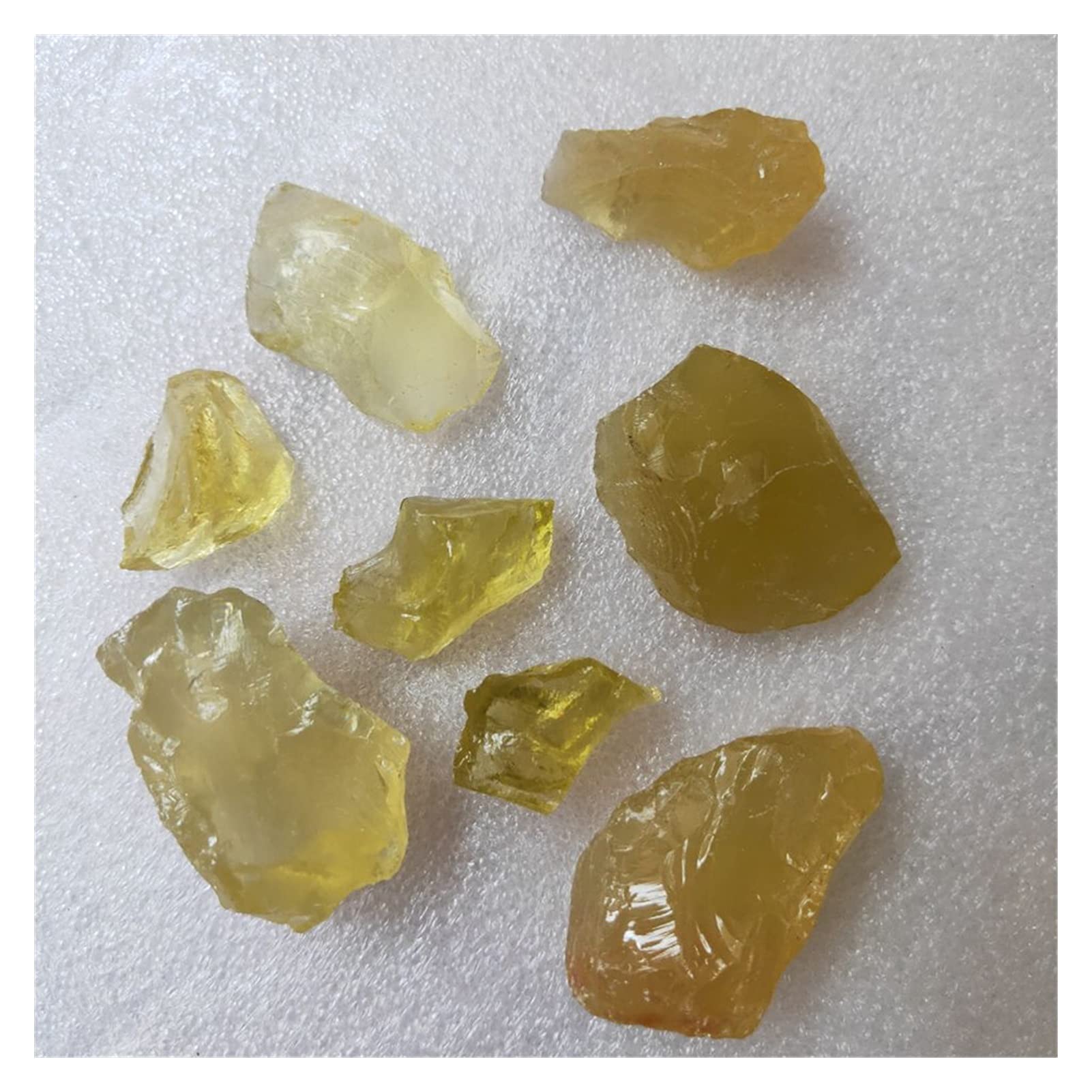 JCAKES Cristallo Naturale Grezzo Grezzo Cristallo di Quarzo citrino Naturale Grezzo Pietre grezze Cristallo di Quarzo Giallo Pietra preziosa Grezza Campione di Pietra Naturale (Size : 50g)