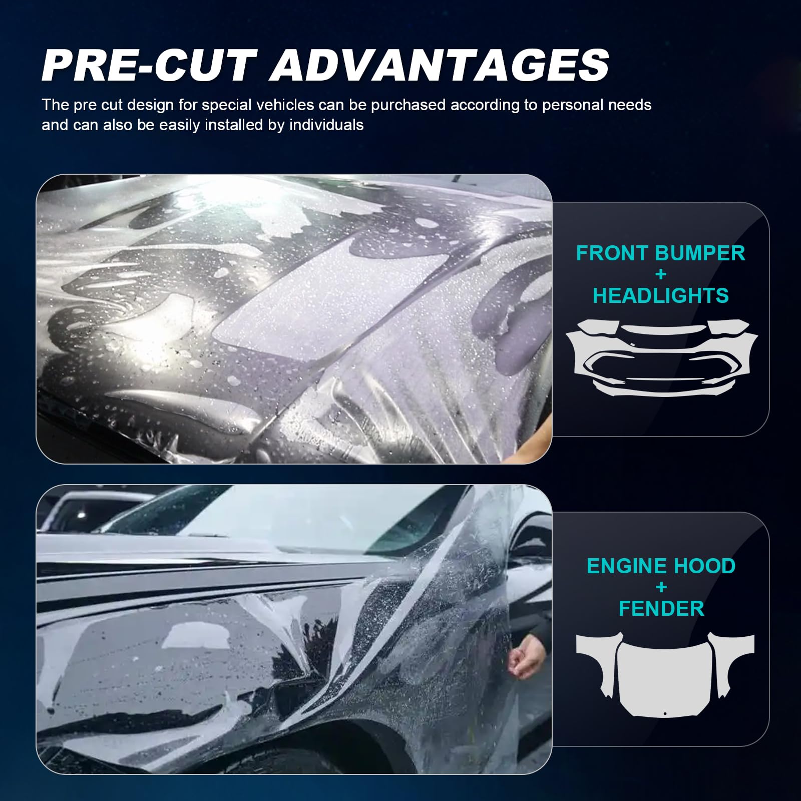 für Mercedes-Benz E-Klasse W214 2024 2025 Auto-Lackschutzfolie Vorgeschnitten TPU Transparent Selbstklebend Regenfest Wasserdicht HD Kratzfest zubehör