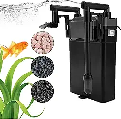 Filtro de aquário, 500 L/H Canister Hang On Hbl, Filtro de aquário Máquina de limpeza Submersível Bomba potente Filtro interno (220V)