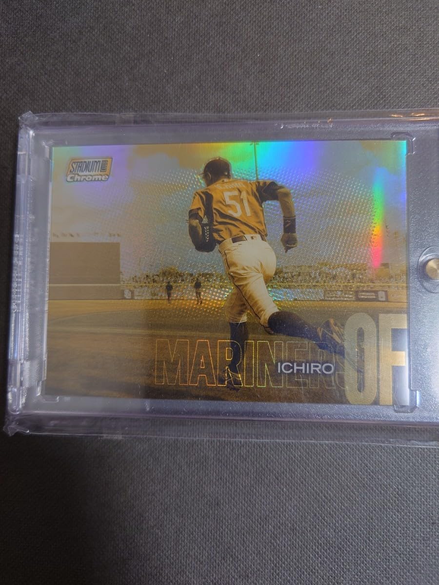Amazon.co.jp: イチロー TOPPS stadium club chrome ゴールド 