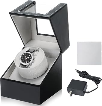 MAOPINER Single Watch Winder Box, Watch Winders for Automatic Watches