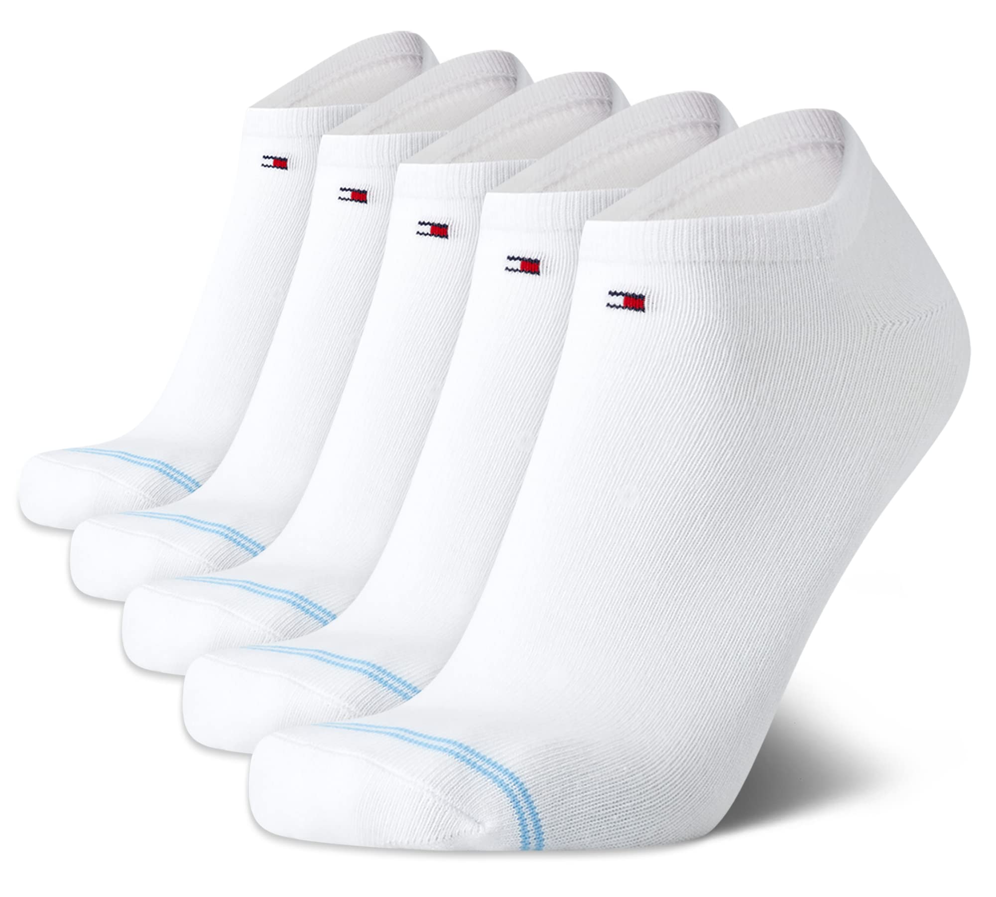 Mens Ankle Socks - 5 Pack/6 Pack Cotton Blend Moisture Wicking Low Cut Mens Athletic Socks with Arch Support