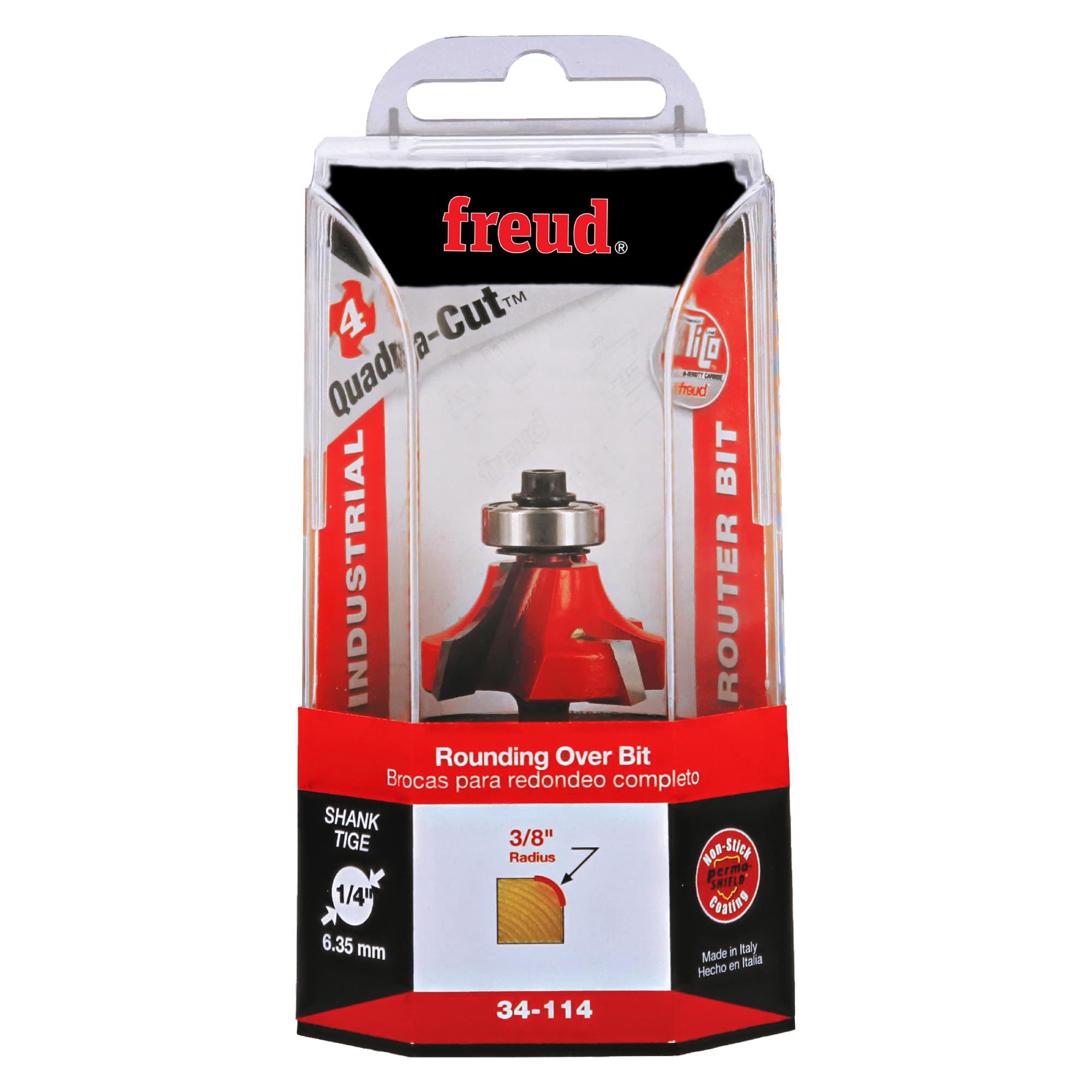 Freud Quadra-Cut Rounding Over Bit - Perfect Finish -2