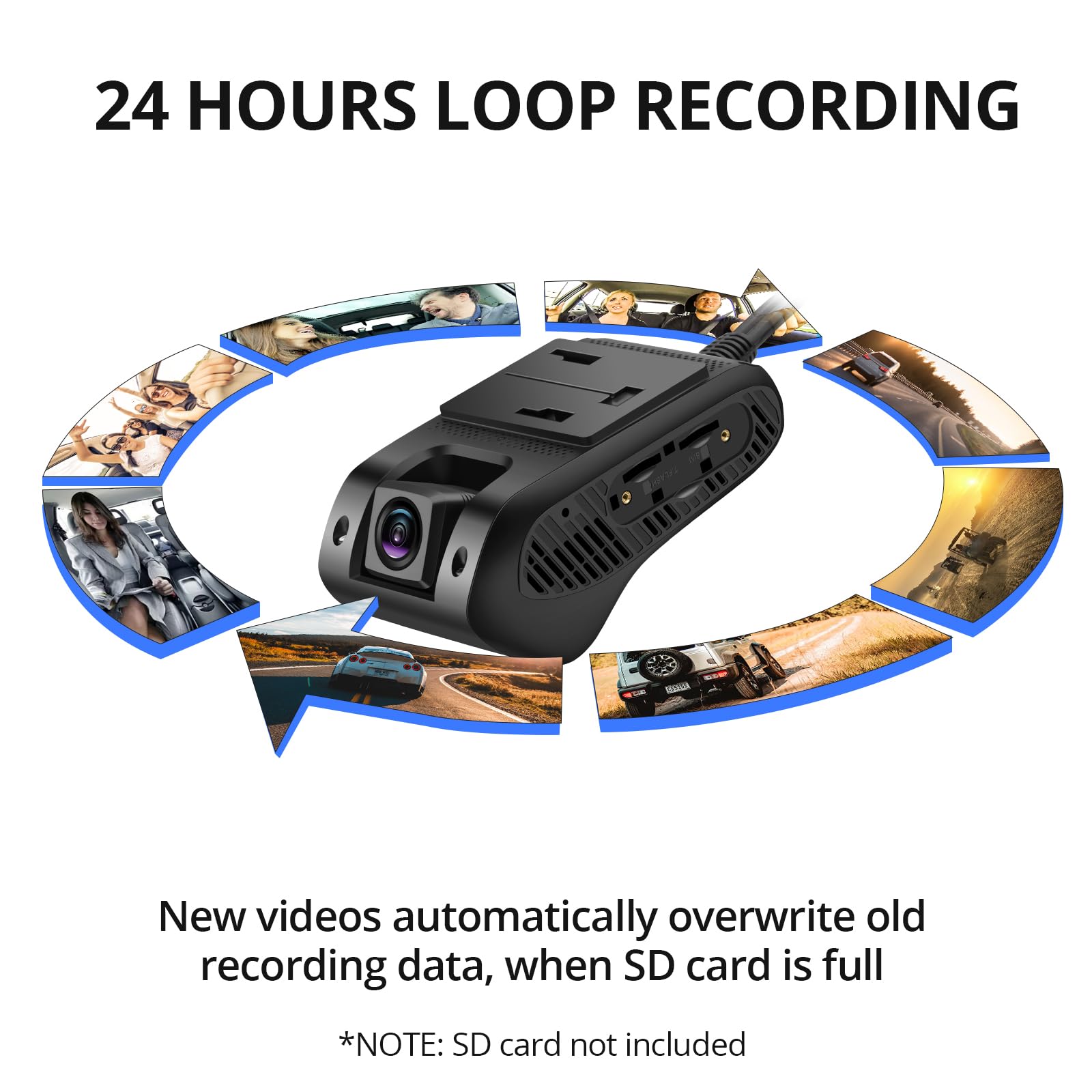 4G Dash CAM JC400P, Cámaras Frontales e Interiores 1080P con Localizador Remoto en Tiempo Real, Monitoreo Remoto, Versión Nocturna