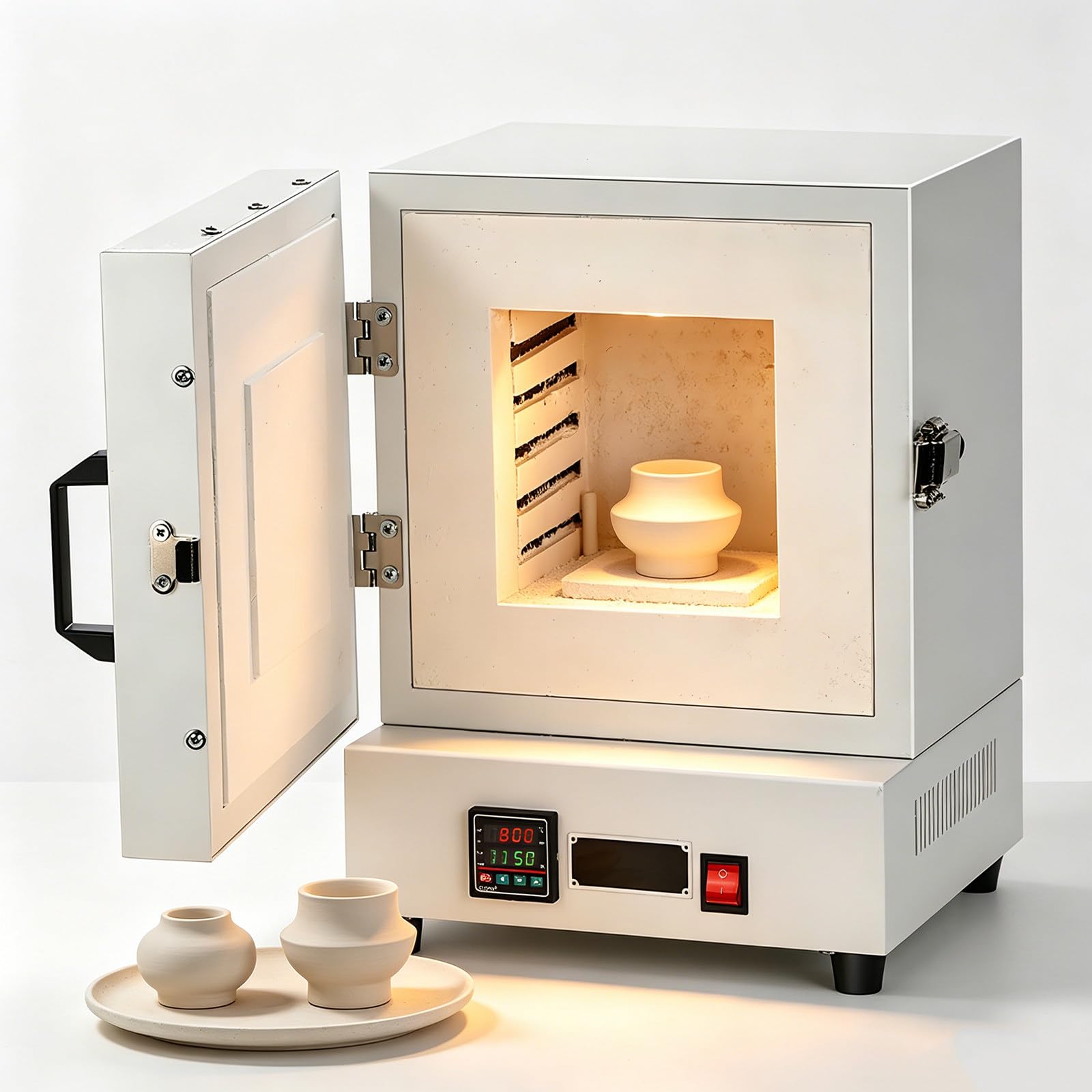 Labor-Muffelofen, 2000-W-Muffelofen, Hochtemperatur-Ausbrennofen, Integrierter Intelligenter Kastenofen (1150 °C) für die Schmuck-/Gipsverarbeitung