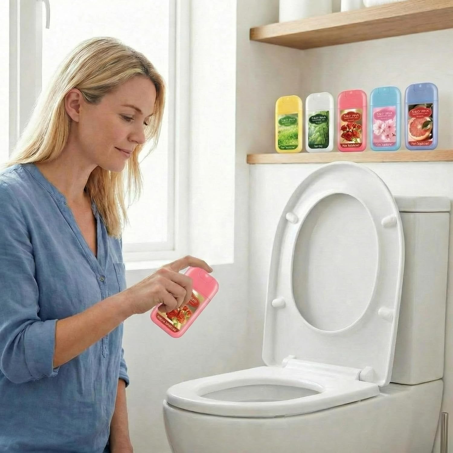 Loopeer 6 Pcs Toilet Spray Each 1 Fl oz Travel Poop Spray Gifts Nature