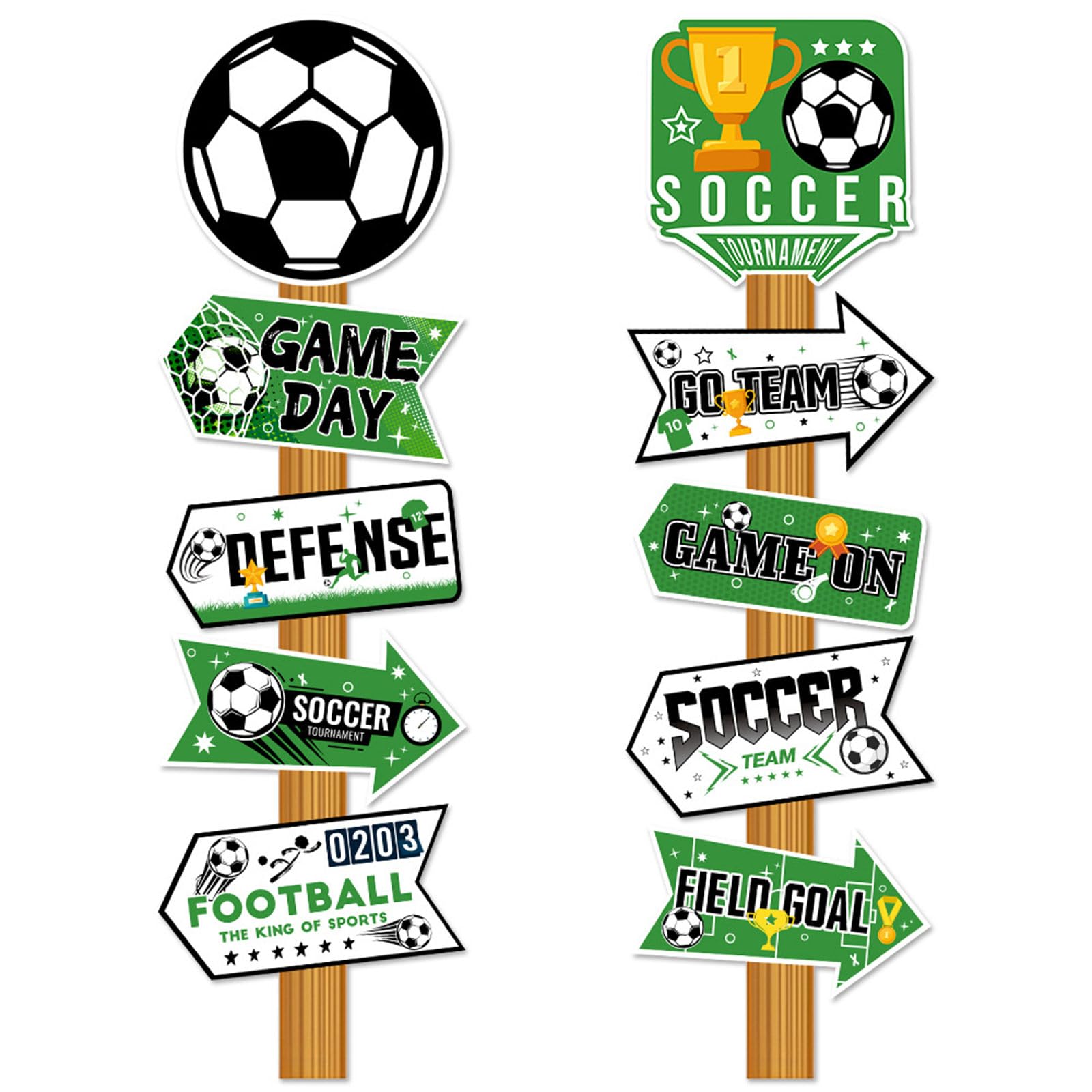 Printable Football Event Direction Guides Yard Sign for Supporter Meetings and Festivities Recyclable Football Party Direction Poster
