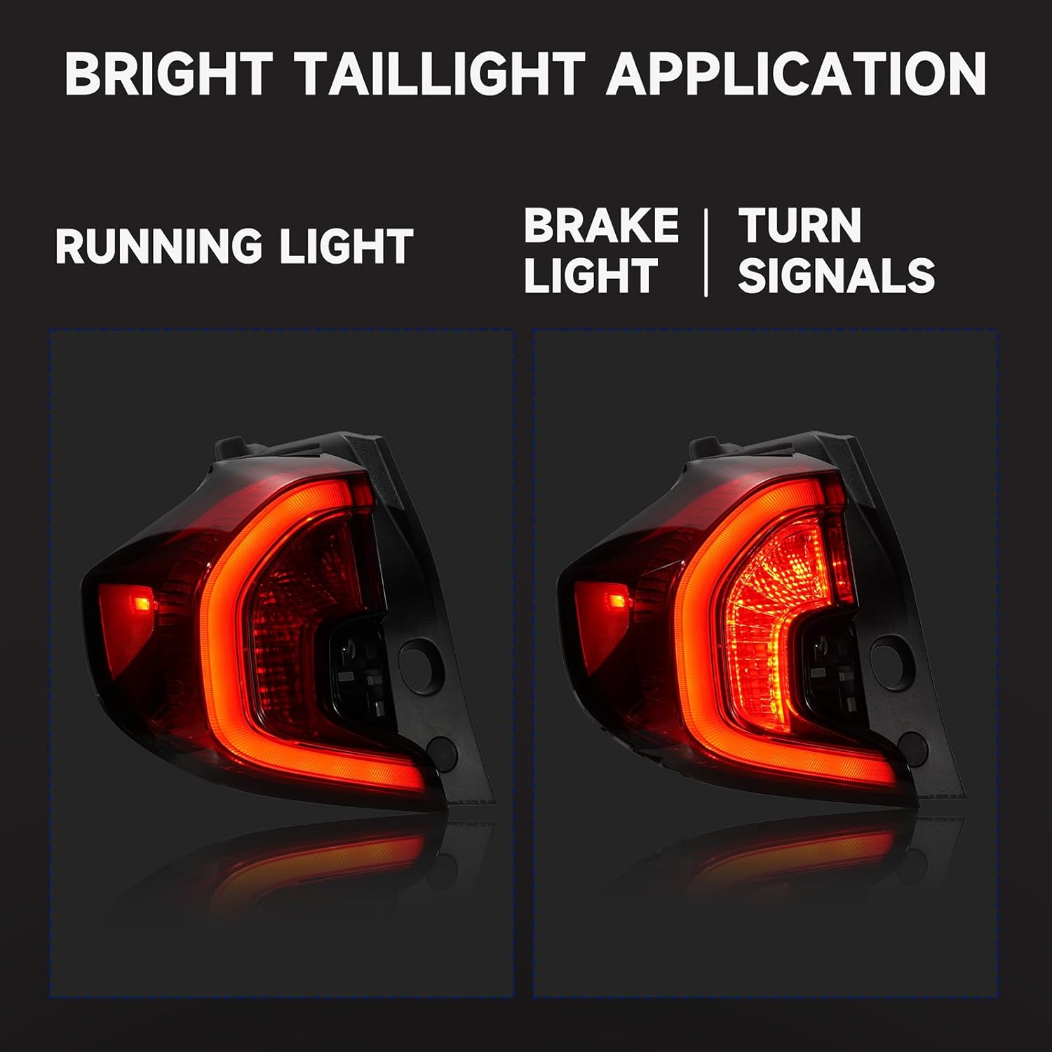 Tail Lights Compatible with GMC Terrain SLE/SLT/AT4 2022 2023 2024 Tail Lamp Taillights Left Driver Side Replace GM2804150 87838559 - Image 4