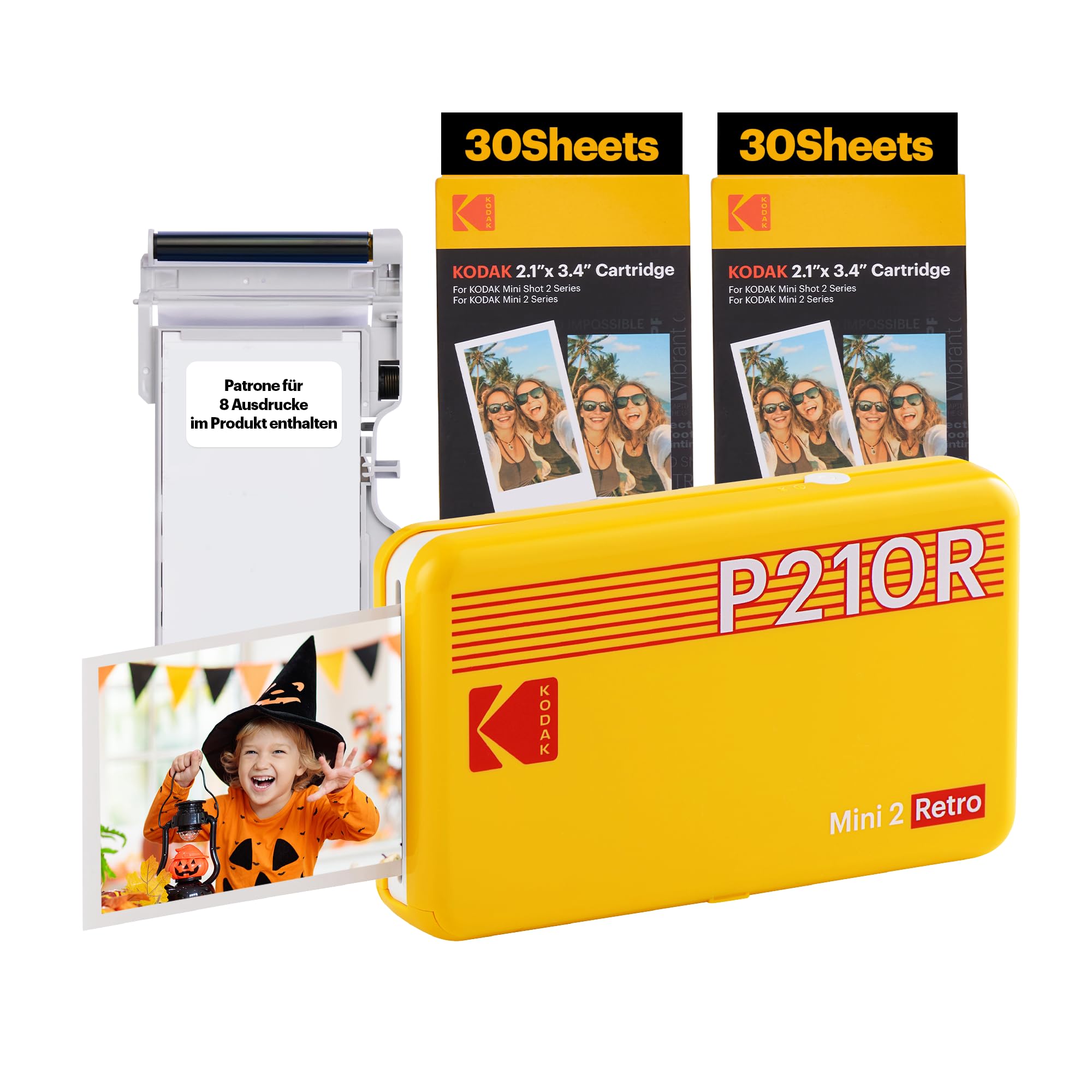 KODAK Mini 2 Plus Retro Mobile 10 X 15 Photo Printer, and Polaroid 