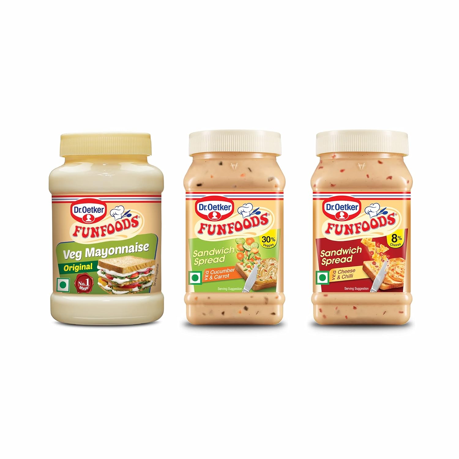 Dr. Oetker FunFoods Mayonnaise and Sandwich Spread Combo Veg Mayo