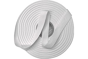 3/8" White Cotton Twill Tape: Durability and Elegance