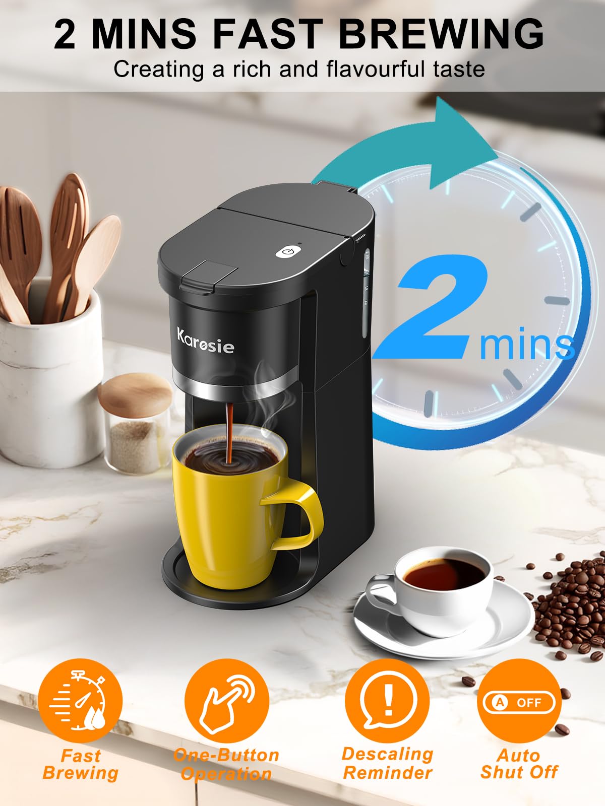 Karosie Single Serve Coffee Maker — view 4