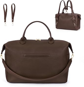 Diaper Bag Tote Convertible Vegan Leather Diaper Tote Backpack Diaper Mommy Bags Hospital Bag Work Totes