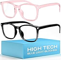 Vista 22 de Livho - Paquete de 2 lentes de bloqueo de luz azul para computadora, lectura, juegos, televisión, teléfonos, lentes para mujeres y hombres, *B5