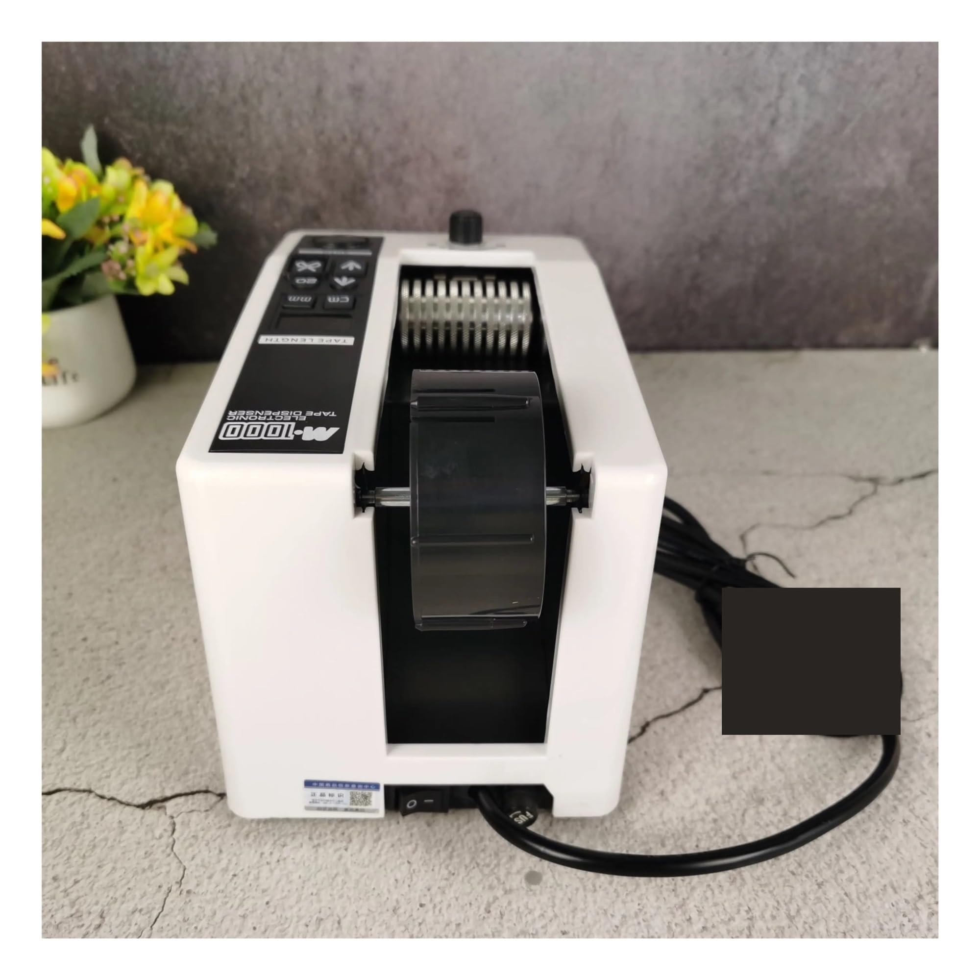 Distributore di nastro adesivo, M-1000 Distributore automatico di nastro biadesivo/Distributore da imballaggio/Distributore elettronico a carosello per spedizioni, scuole(M-1000S)