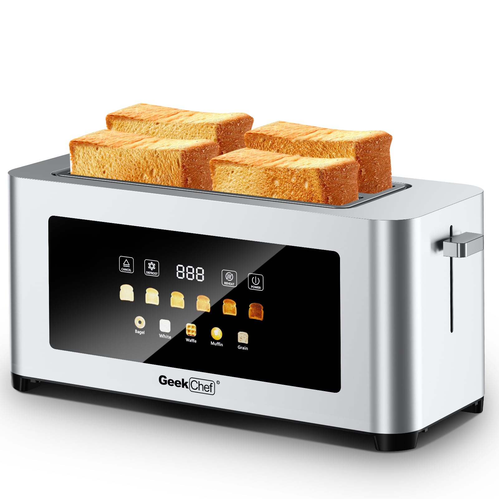Geek Chef Long Slot 4 Slice Toaster