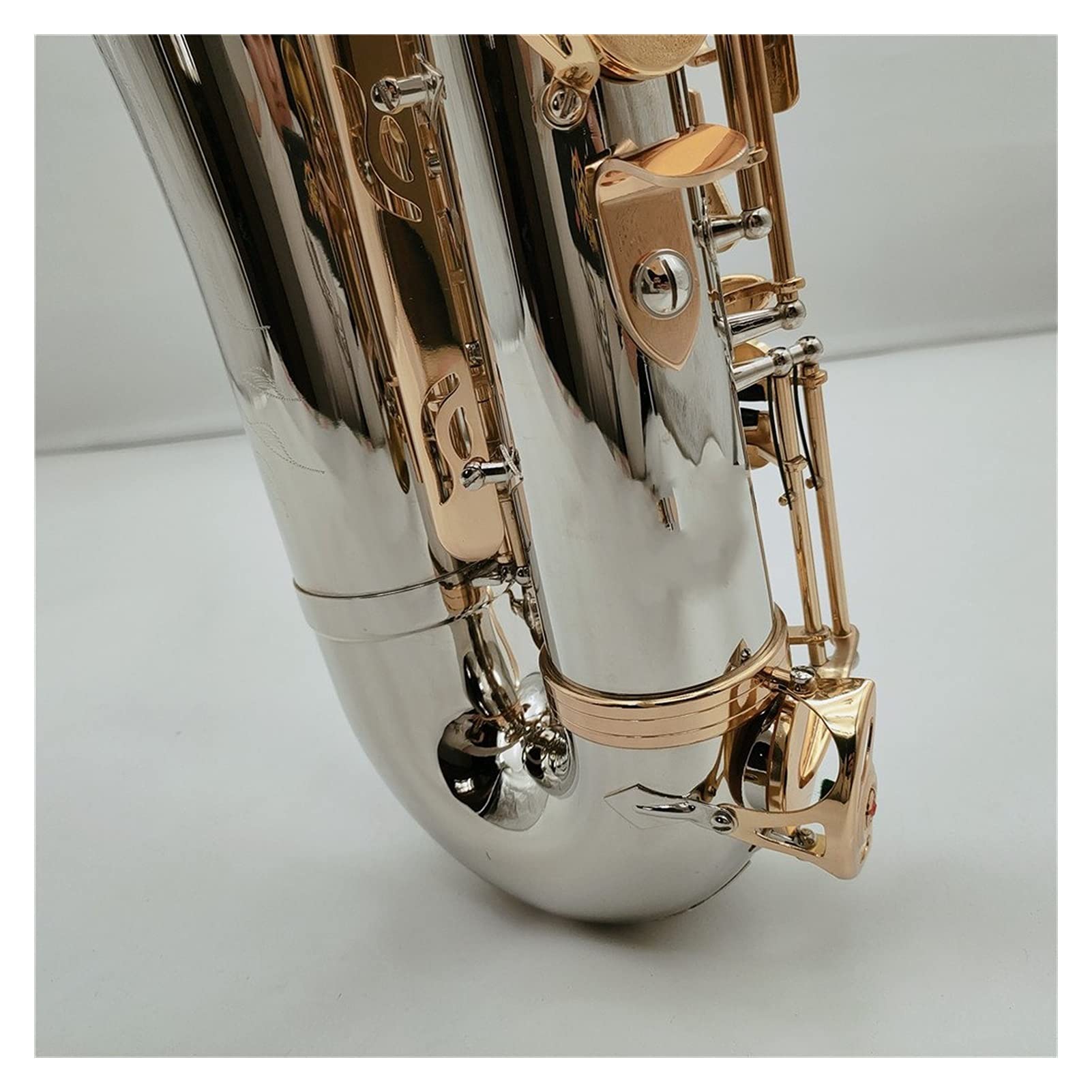 Tenor Sax Alto Sassofono Keys Placcato in Nichelato Keys Strumento A Legna con Cassa Cappotto Sassofono (Color : Tenor Sax Case Canvas)