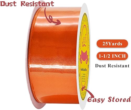 Miniatura 419 de Cinta de satén verde esmeralda de doble cara de 1-1/2 pulgadas x 50 yardas, cinta de poliéster verde esmeralda para envolver regalos, muy adecuada