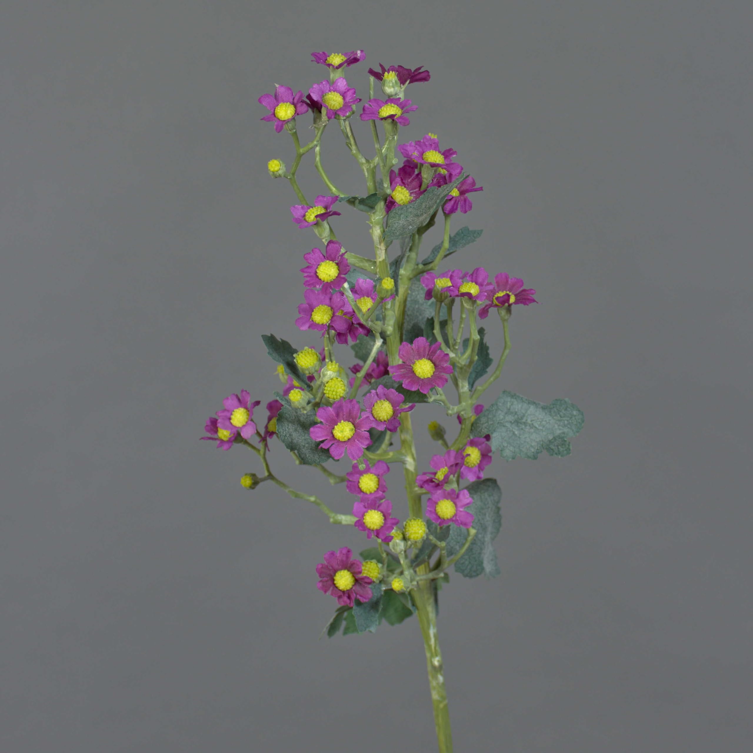 artplants.de Fake feverfew FEMKE, violet, 24"/60cm, Ø0.6"-0.8"/1,5-2cm - Artificial flower/Fake flower