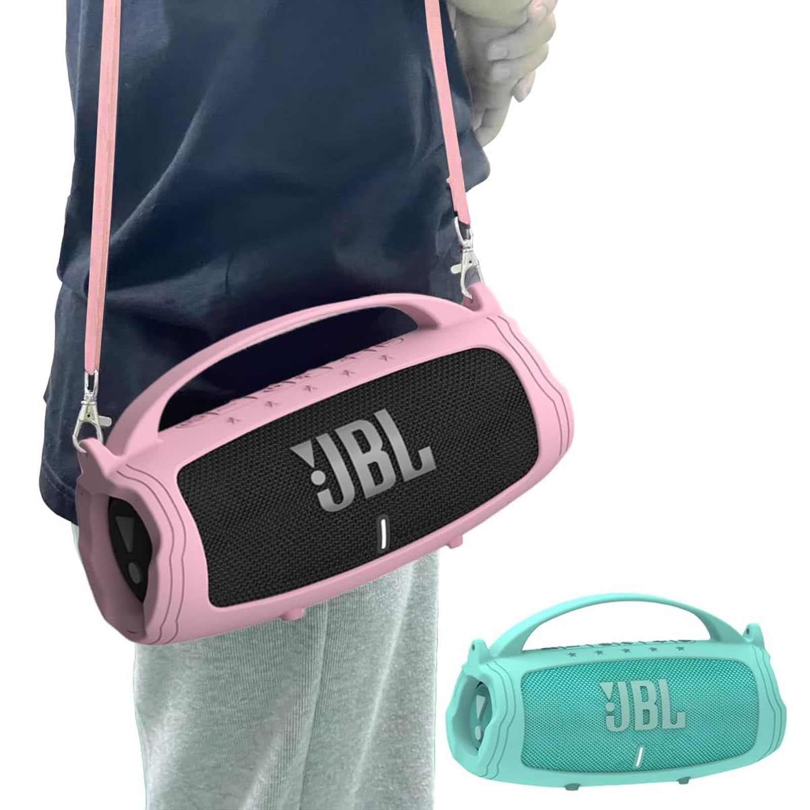 Custodia in silicone per altoparlante Bluetooth portatile JBL Charge 4/Charge 5, custodia accessori