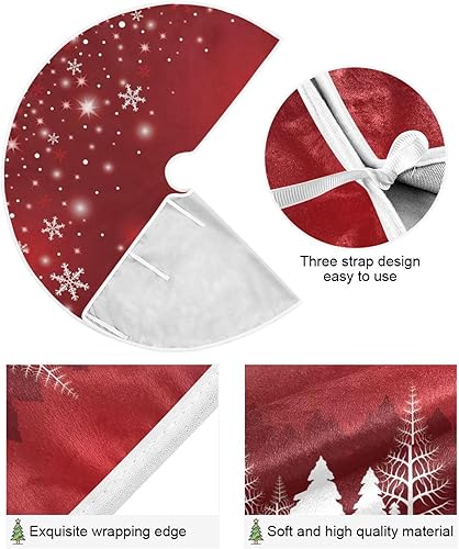 Miniatura 2 de Falda de árbol de muñeco de nieve de Navidad, falda de árbol suave, decoración para árbol de Navidad, falda de árbol pequeño para árbol de 3 pies