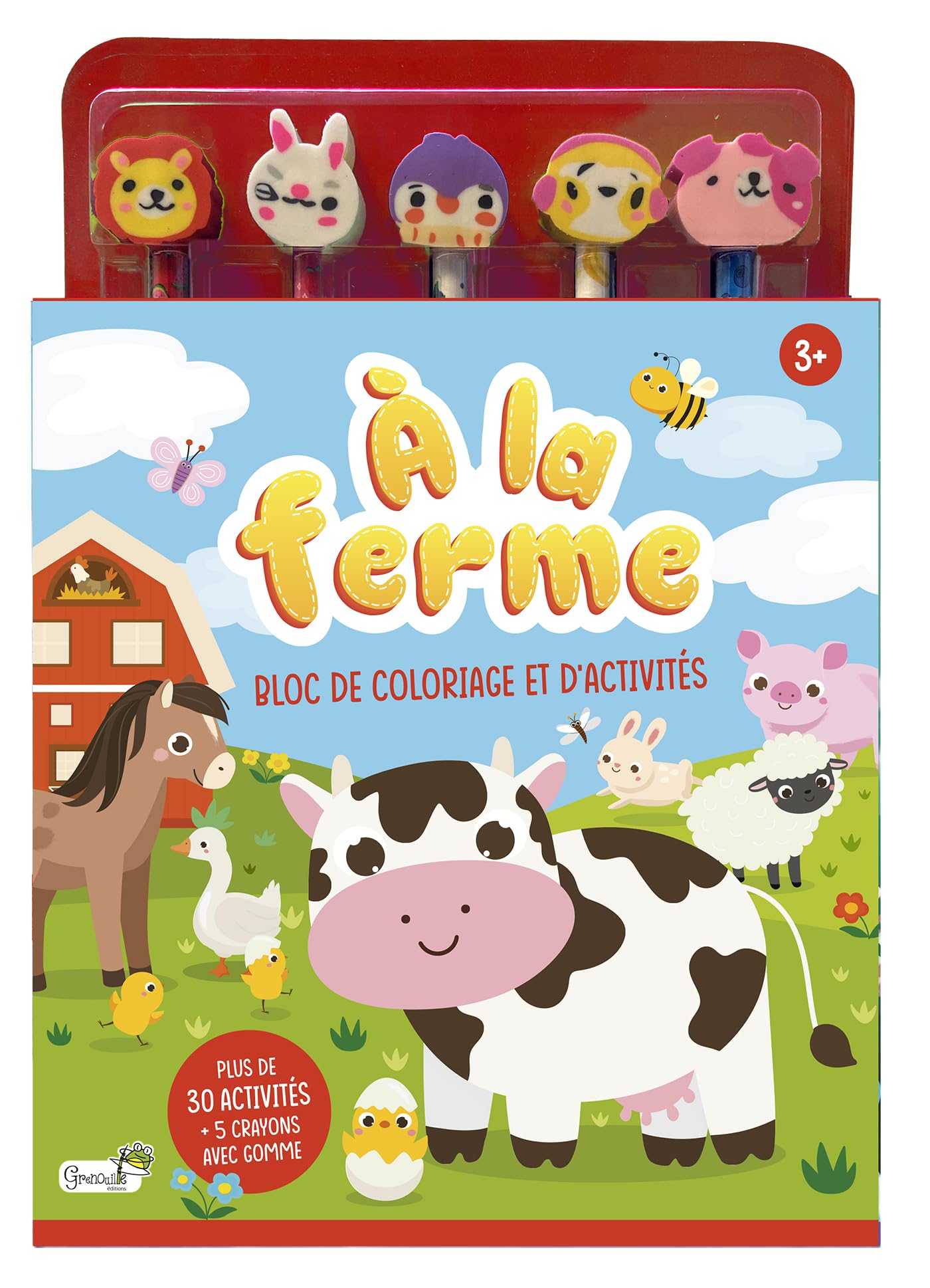 À la ferme: Bloc de coloriage et d'activités