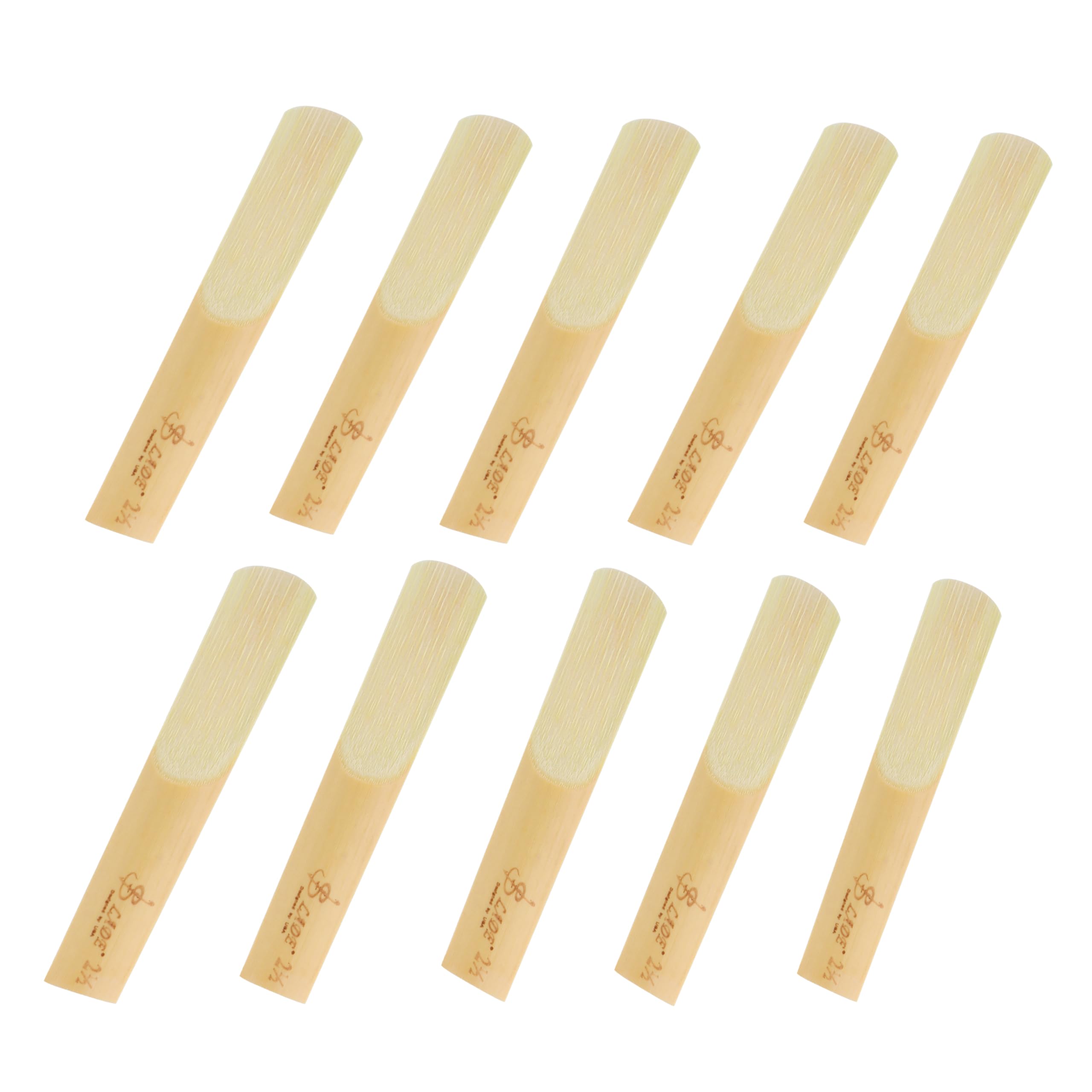 Lot de 10 anches de clarinette si bémol avec boîte en plastique anches