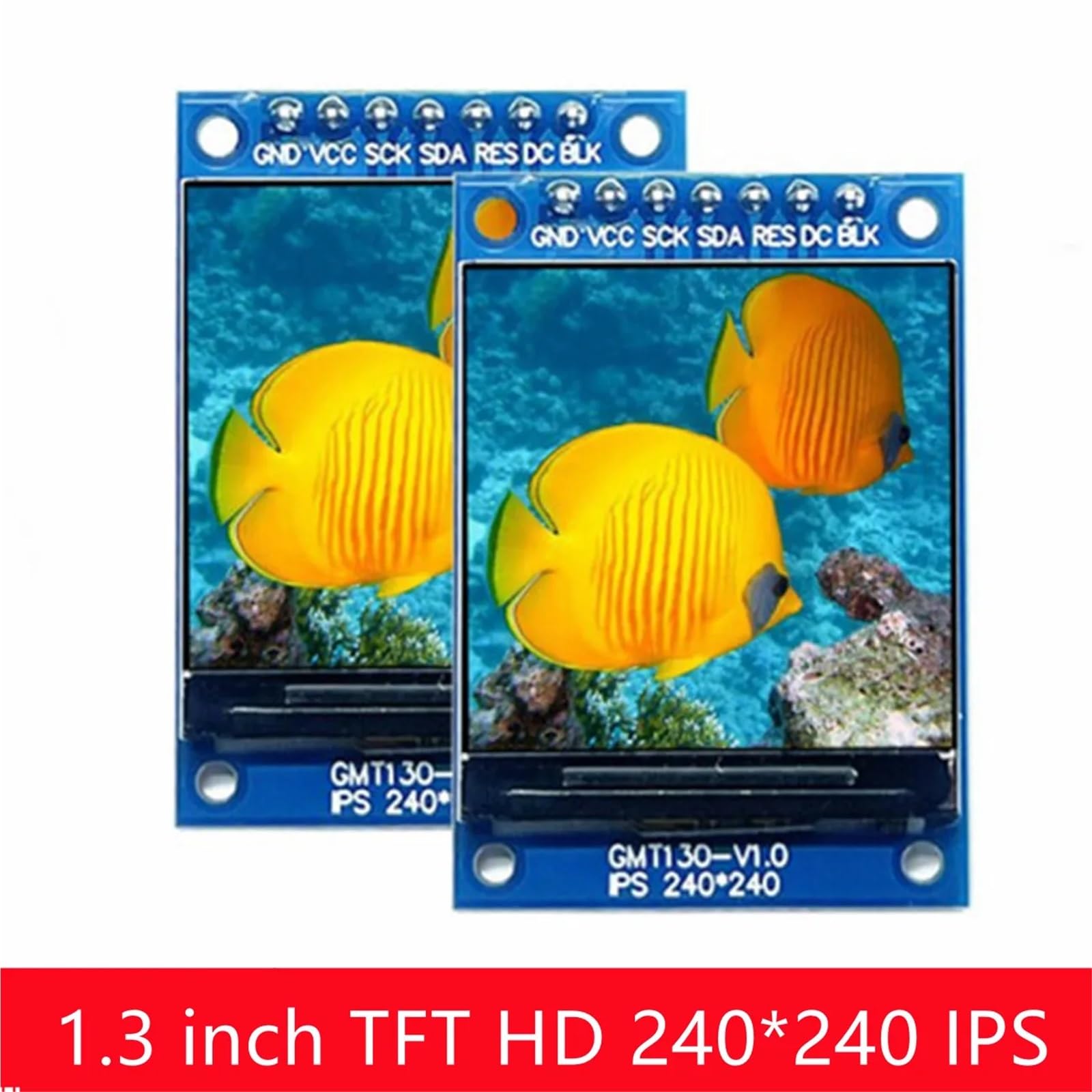 QAXIOQCS 1.3 Inch 3.3V 7PIN HD Full Color TFT Display Screen ST7789 Drive IC 240 * 240 LCD OLED Display 240x240
