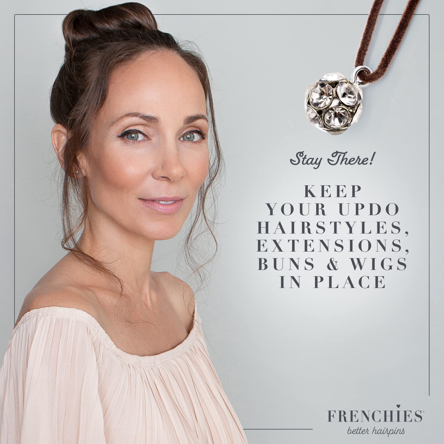Amazon.com : Frenchies French Twist Hair Pin, Velvet Coated 