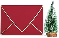 Vista 22 de Paquete de 50, tamaño A7, sobres gruesos de invitación de lujo de 5 x 7 pulgadas, para tarjetas de 5 x 7 pulgadas, autosellado, perfecto para bodas