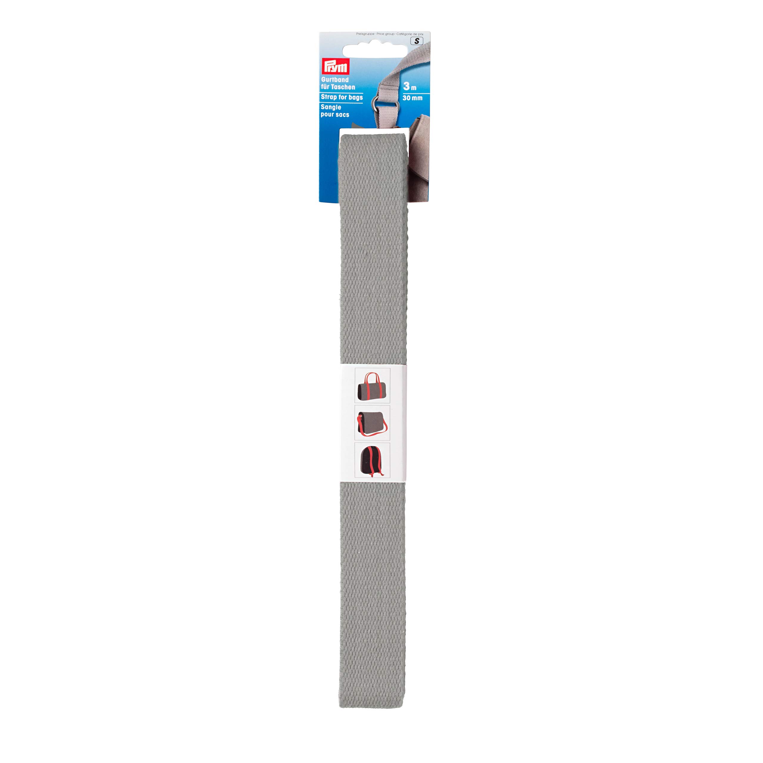 Prym Strap for Bags, 30mm, Light Grey