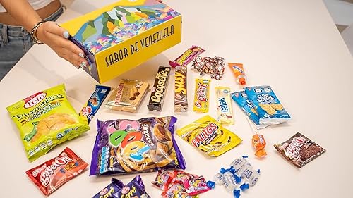 Miniatura 13 de Caja de dulces de Venezuela Pirucream Cocosette Susy Venezolano Chucherias Venezolanas Dulce Snack Caja de Regalo Caja Surtido de Galletas, Papas