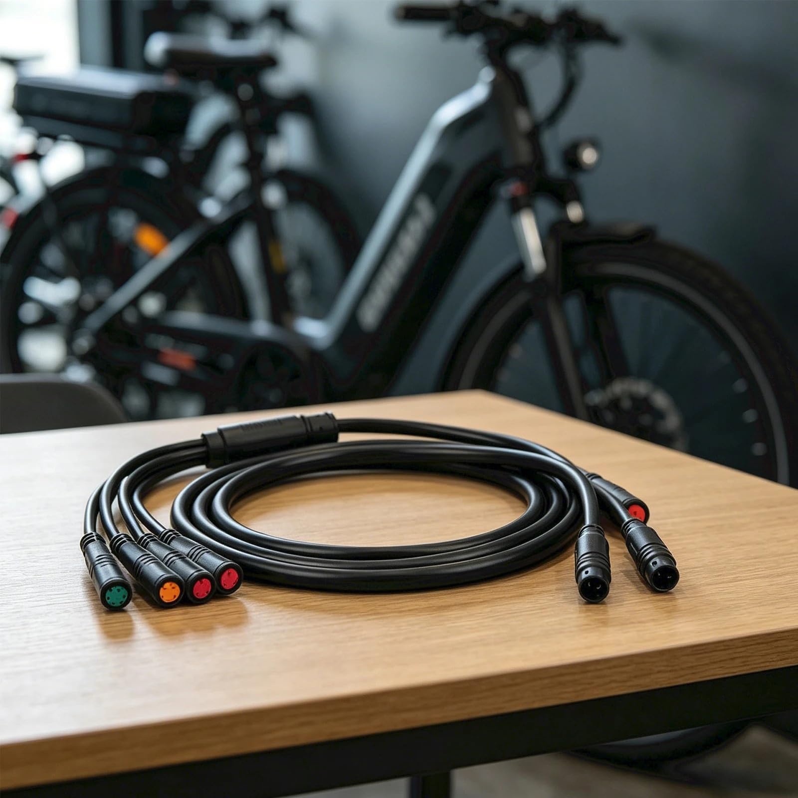 Motocyklowe kable napędowe Do kontrolerów KT 1T5 9-pinowy wodoodporny kontroler Ebike