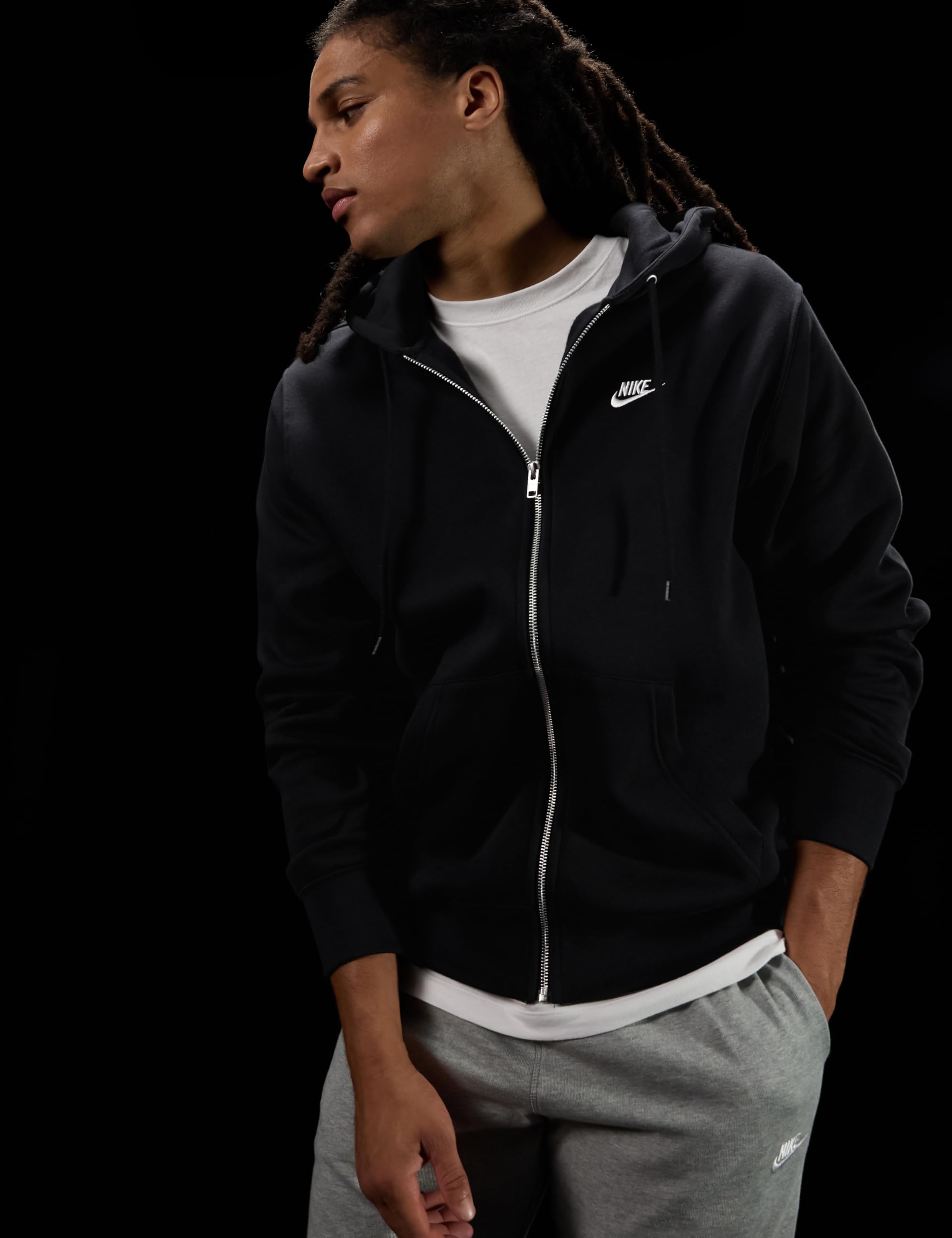 NIKE Unisex M Nk Club BB FZ Hoodie Sweatshirt