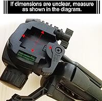 Vista 3 de Weewooday 2 piezas de 1.693 in trípode placa de montaje trípode placa de liberación rápida cámara adaptador de reemplazo para equipo de fotografía