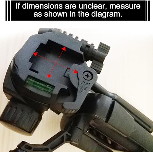Miniatura 3 de Weewooday 2 piezas de 1.693 in trípode placa de montaje trípode placa de liberación rápida cámara adaptador de reemplazo para equipo de fotografía