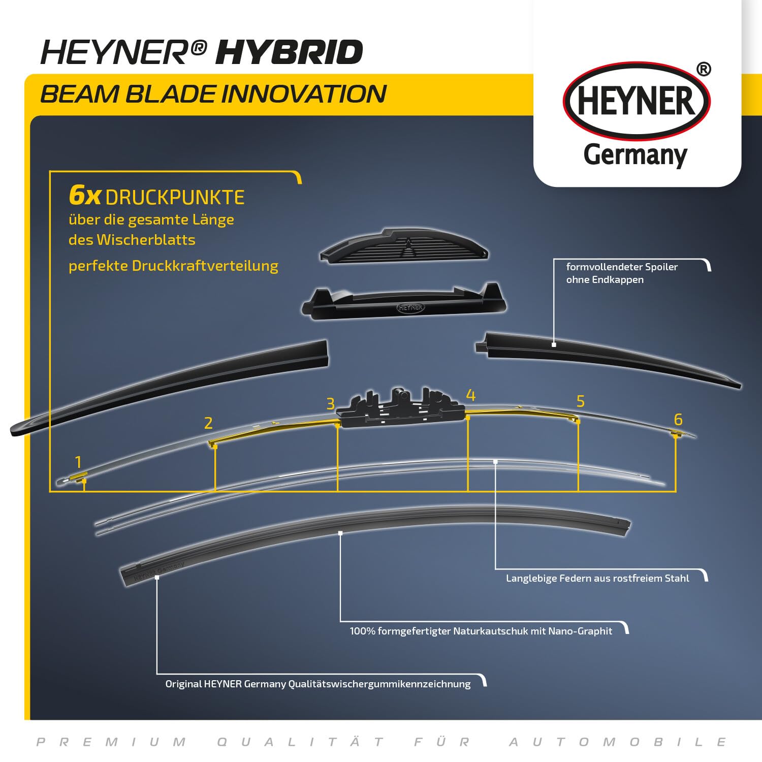 Hybrid 360 Set di spazzole tergicristallo
