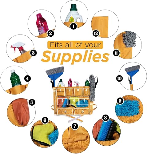 Miniatura 4 de Bolsa Caddy para Cubo de Basura  Se ajusta a cubos de 32-55 galones  Compatible con Brute y Uline  Vinilo resistente  Delantal para contenedor de