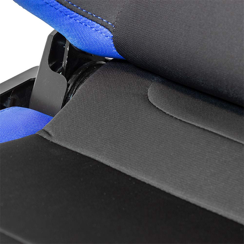 Sedile Sportivo 'RS6-II' - Tessuto Nero/Blu - reclinabile doppia regolazione - incl. Slitte