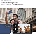 YATWIN Silicone Back Case for Samsung Galaxy S25 Plus, Soft-Touch Phone Back Cover for Samsung Galaxy S25 Plus - Dark Blue gallery image