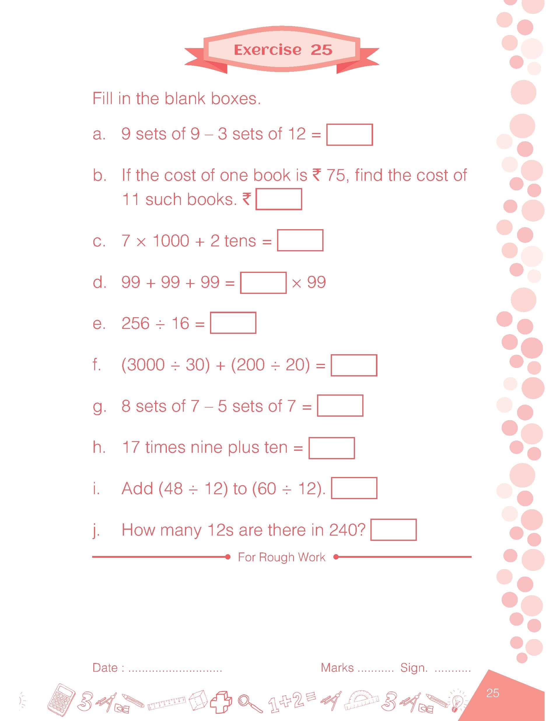 EXERCISE IN MENTAL ARITHMETIC 2018 Cl 4 2
