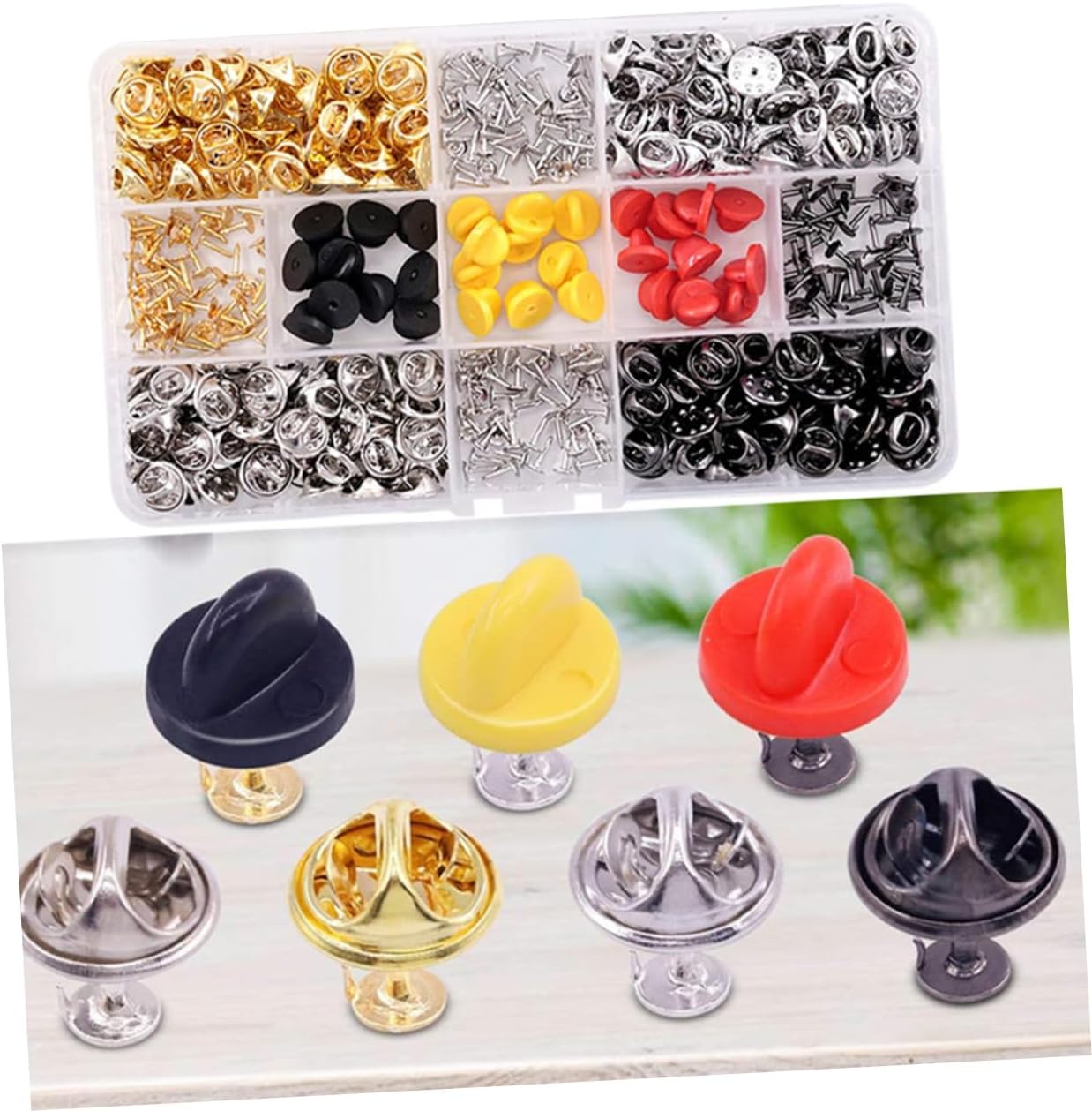 430pcs Rubber Metal Pin Backs for Lapel Pins and Service Bars