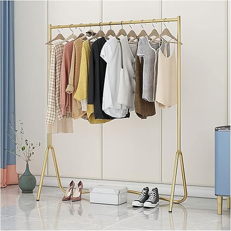 Amazon ハンガーラック おしゃれ 高さ150cm パイプハンガー はんがーらっく 頑丈 大容量 クローゼット 部屋 押し入れ Color Gold Size 60cm ハンガーラック オンライン通販