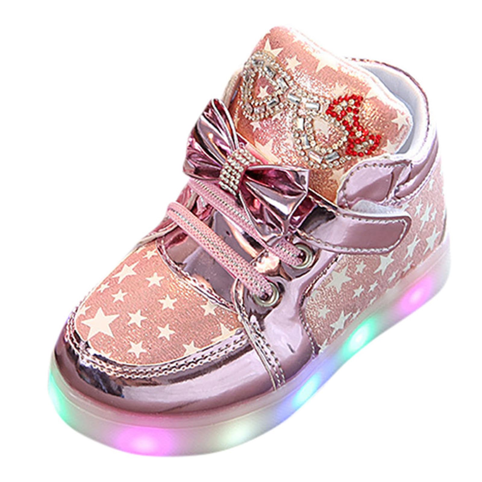 Générique Chaussures de Sport Lumineuses Montantes pour garçons et Filles - Lumières LED Clignotantes - Chaussures de Sport antidérapantes pour USB pour Enfants