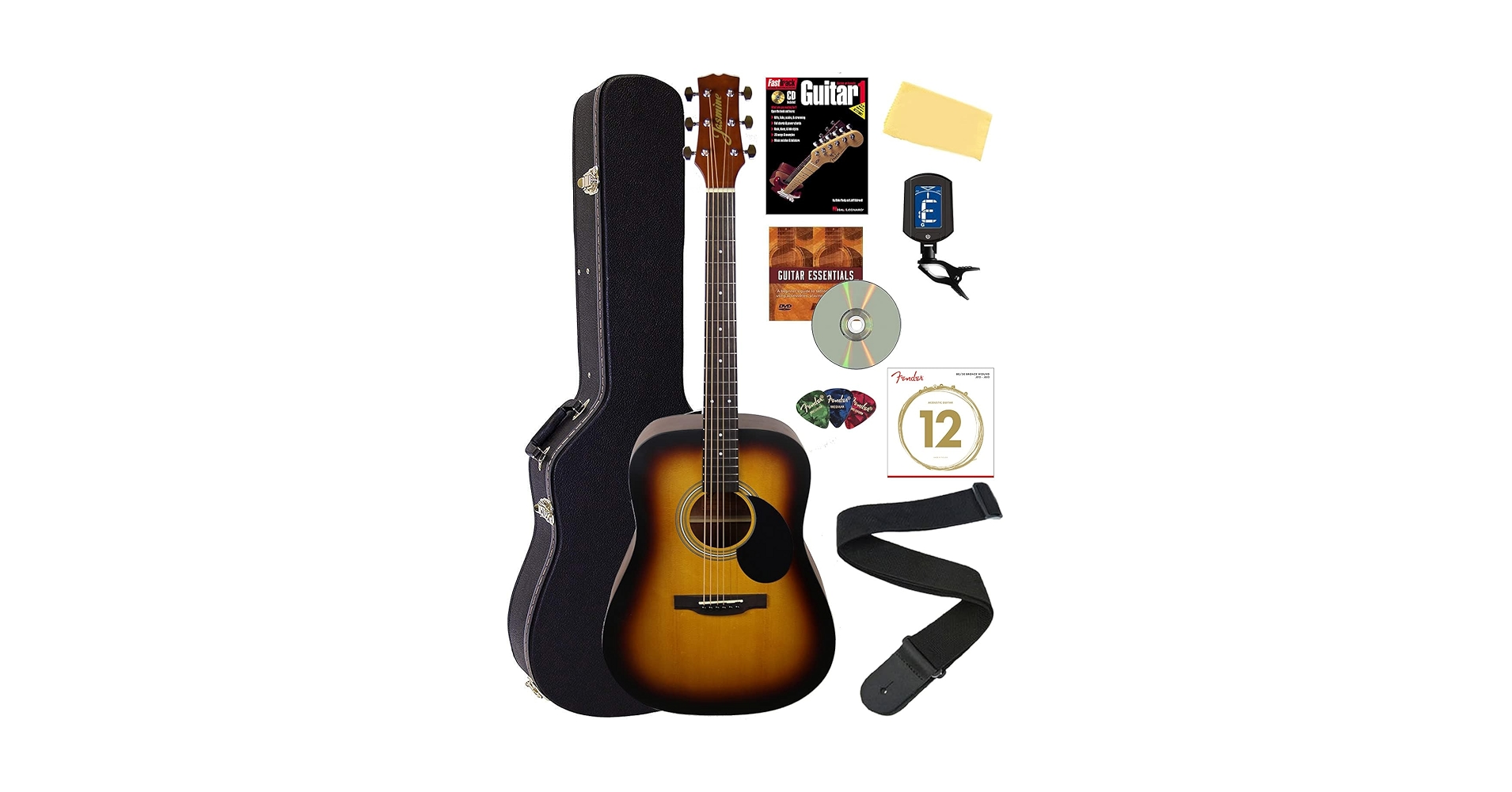 JASMINE Amazon.com: Jasmine S35 Acoustic Guitar - Natural Bundle